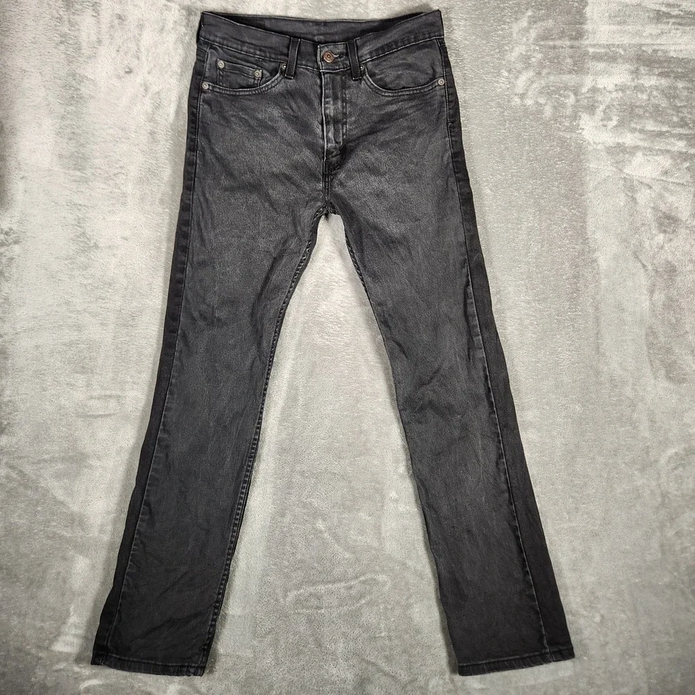 Levi's 505 Jeans Men's 30X30‎ (Tag 29X30) Black Y2K 90s Straight
